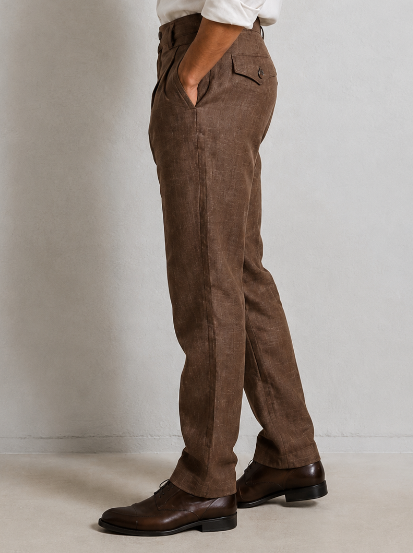 Indian Pure Linen - Side view
