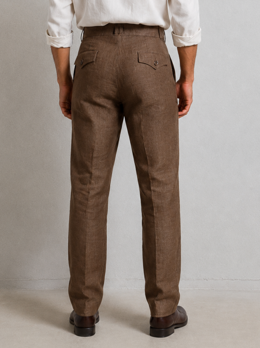 Indian Pure Linen - Back view