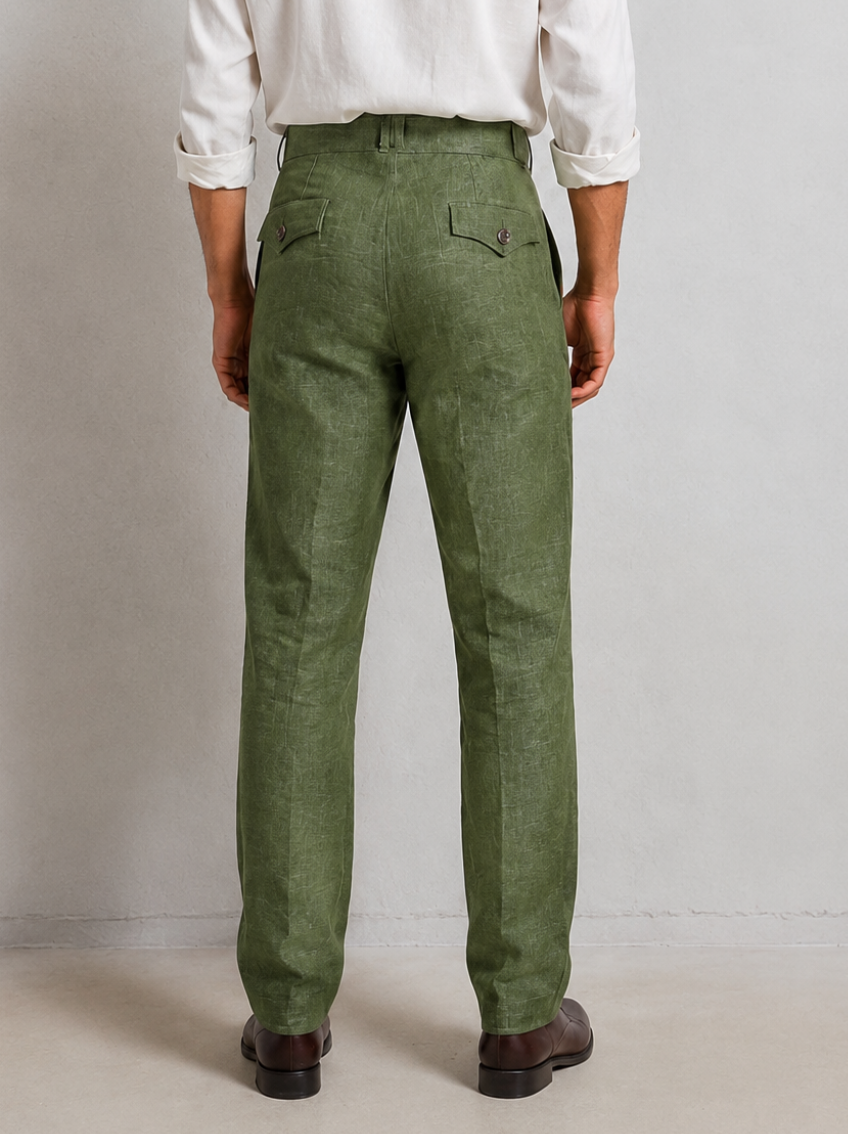 Indian Pure Linen - Back view
