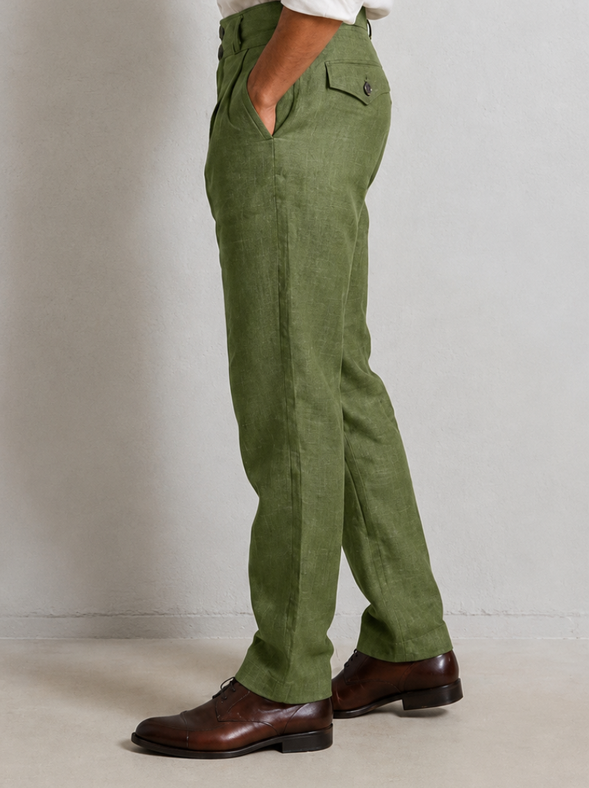 Indian Pure Linen - Side view