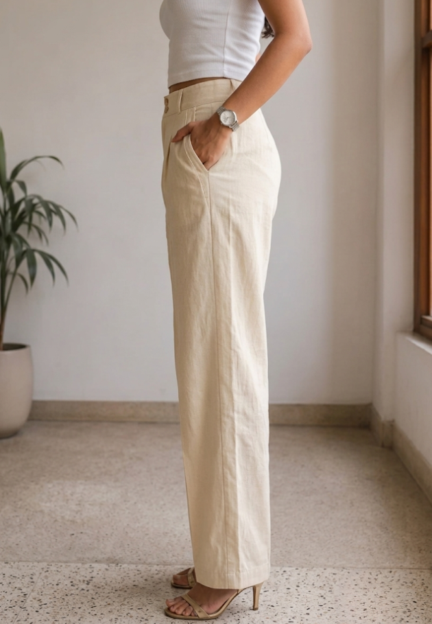 Italian Pure Linen - Side view