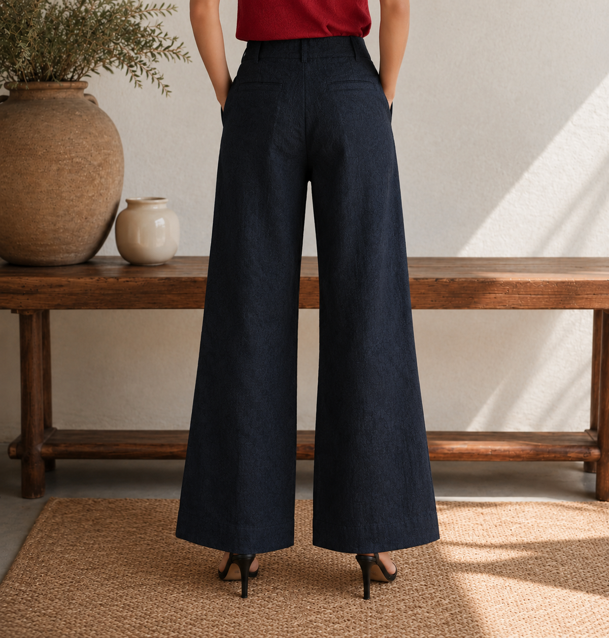 Italian Pure Linen - Back view